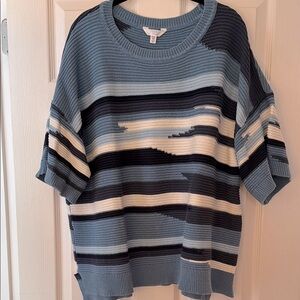 📌Time & Tru Size 3X Women's Crew Neck Short Sleeve Sweater